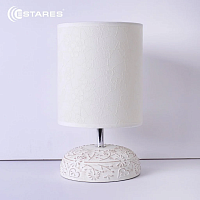 Светильник настольный ESTARES GAMMA 1xE14 R-150x150x265-CREAMWHITE-220-IP20 картинка 